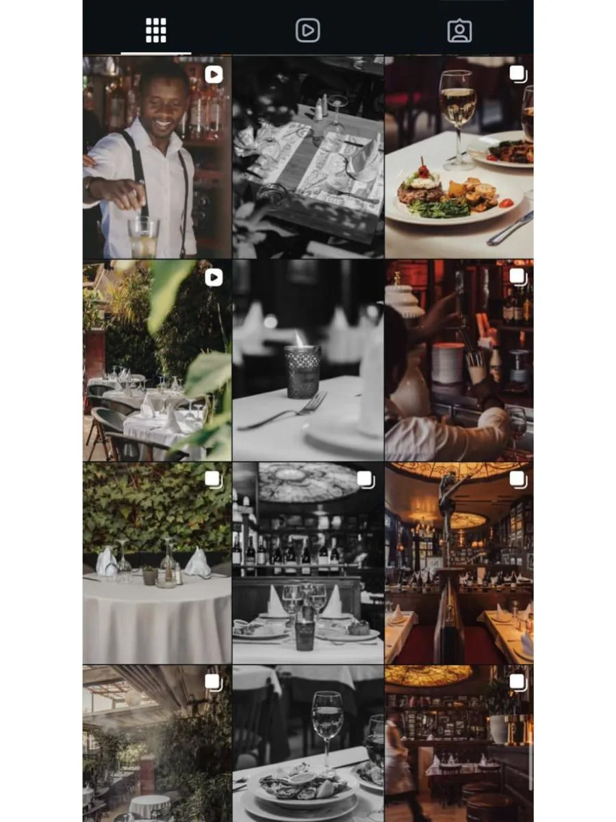 Création de contenu social media pour restaurant bagatelle a marrakech