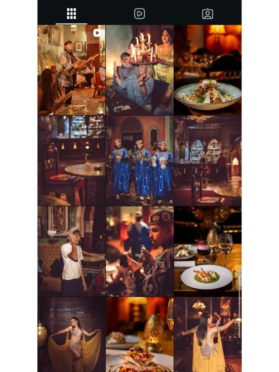 Feed instagram pour restaurant narwama à Marrakech