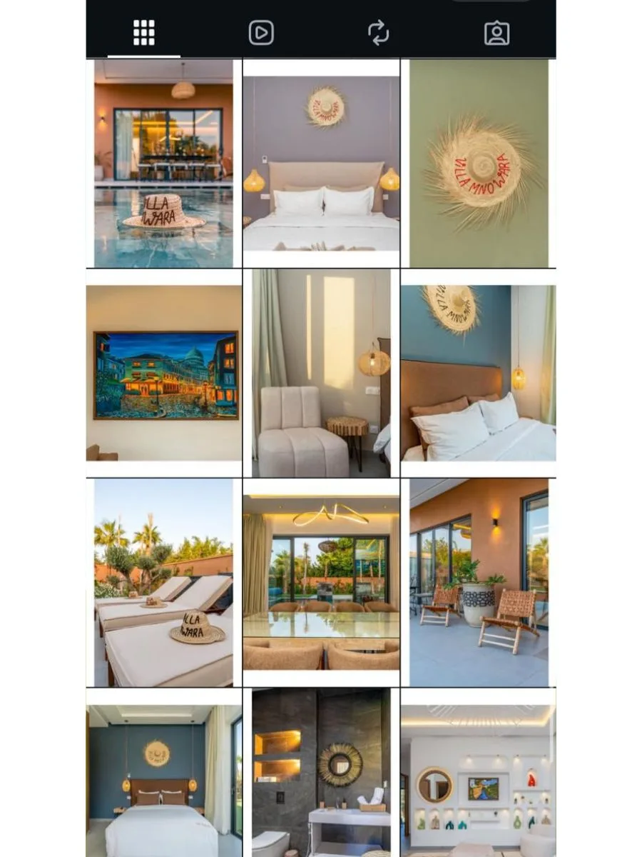 Contenu créatif social media immobilier à Marrakech