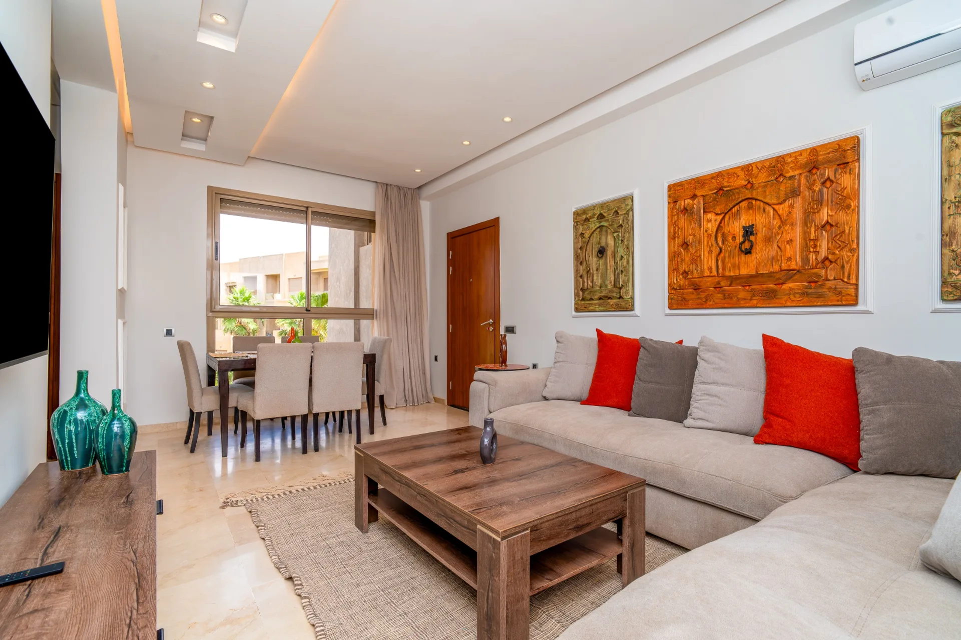 Chambre d'une villa à Marrakech en photographie immobilière