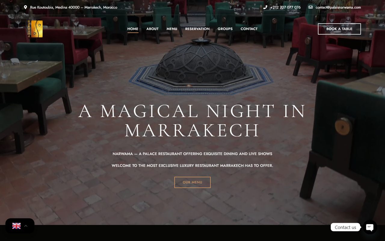 Site web — Palais Narwama