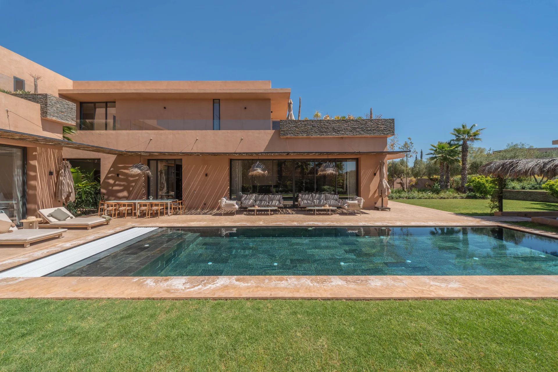 Production immobilière d'une villa à Amelkis — Marrakech 1-1