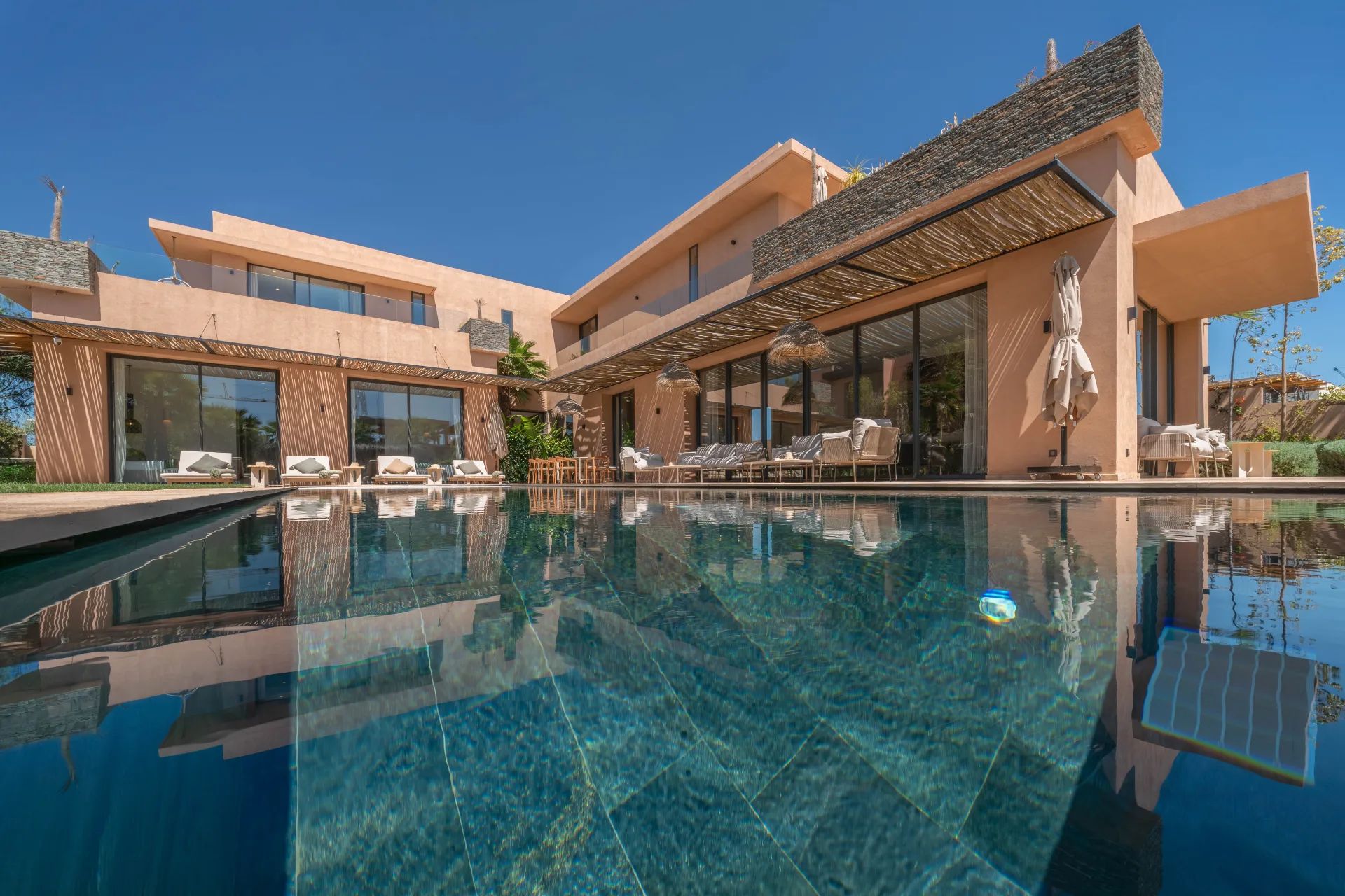 Production immobilière d'une villa à Amelkis — Marrakech 1-2