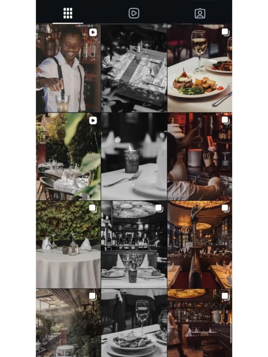 Création de contenu social media pour restaurant bagatelle a marrakech