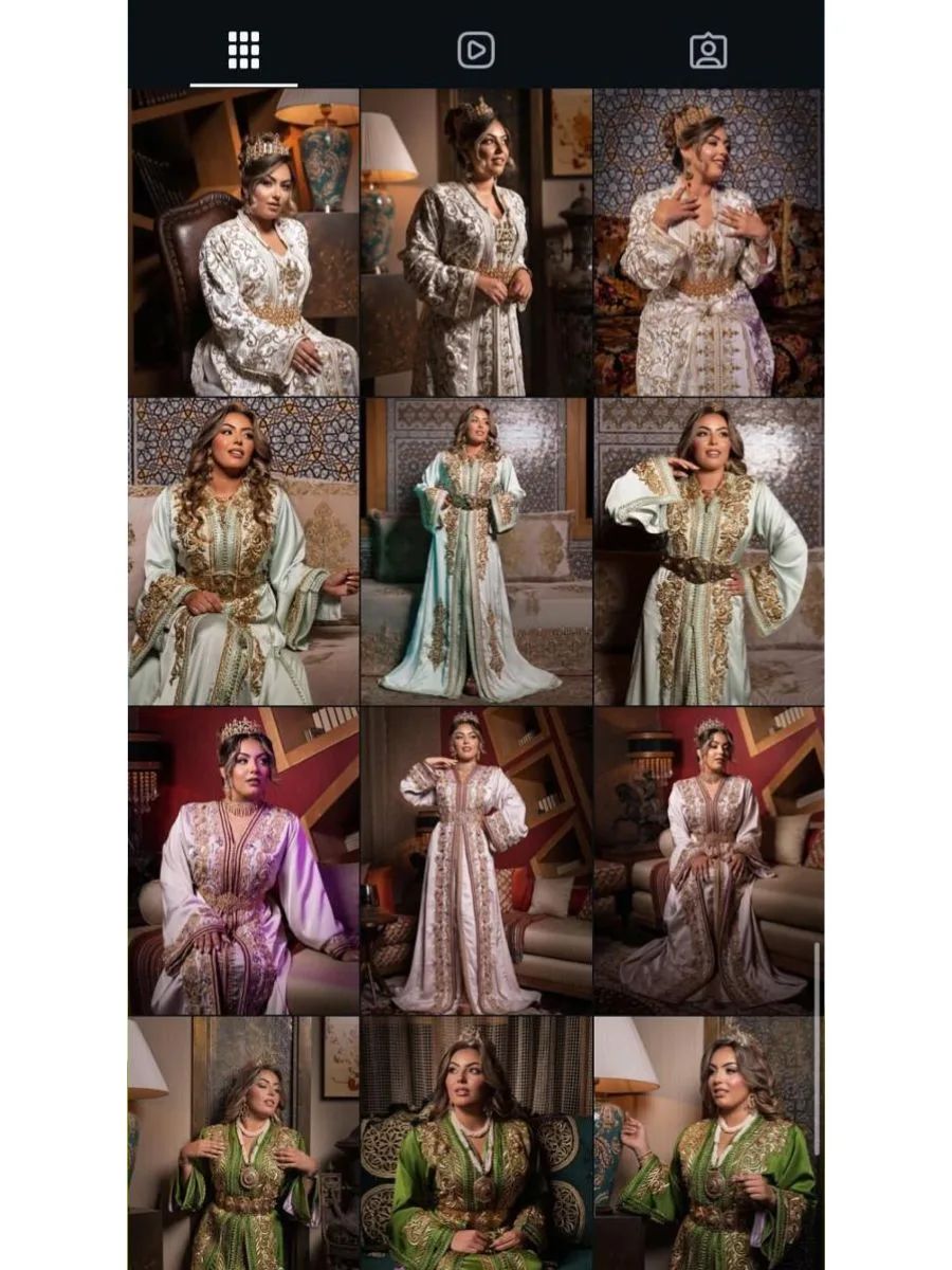 Contenu social media pour une marque de caftans à Marrakech