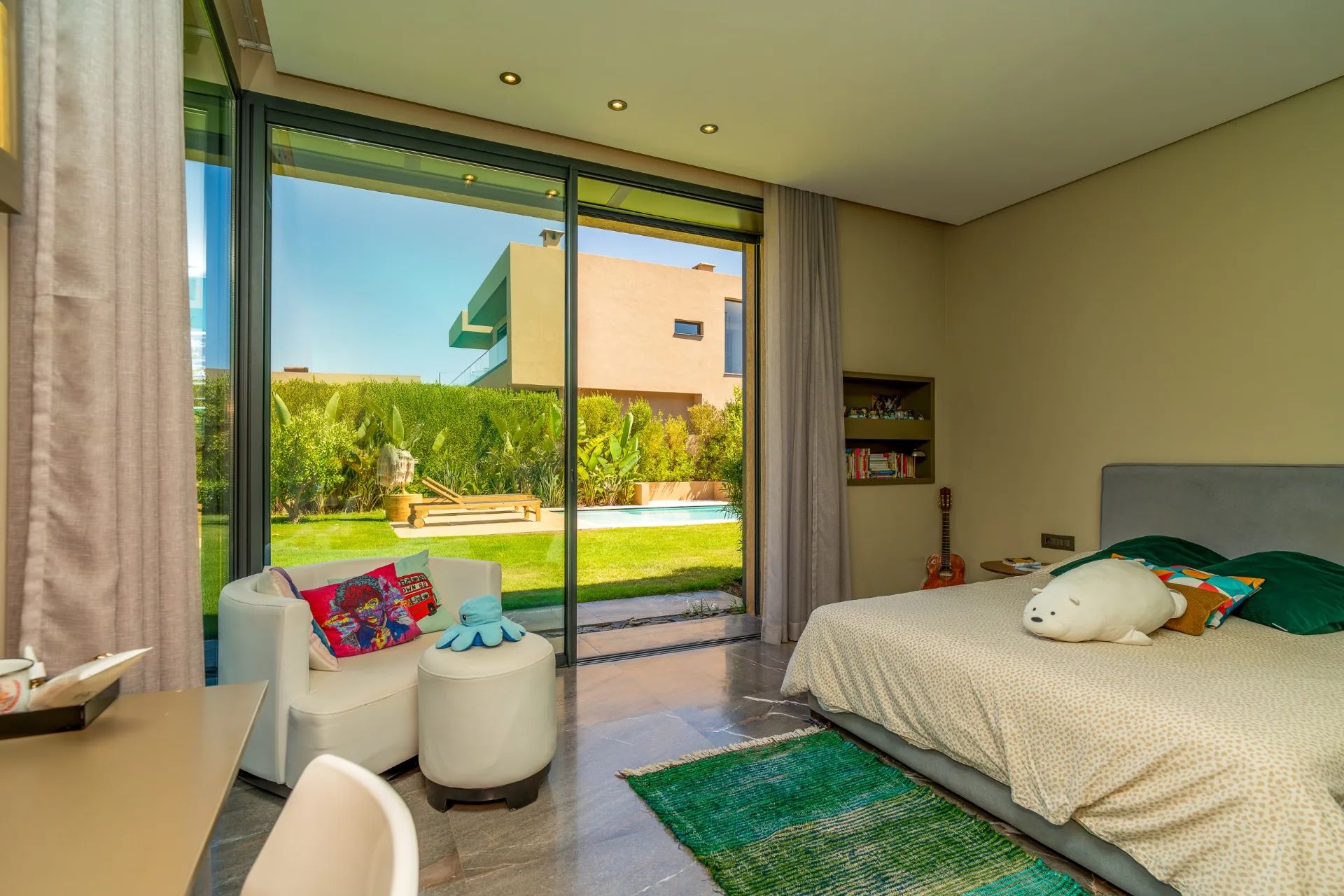 Intérieur design d'une villa de luxe à Marrakech